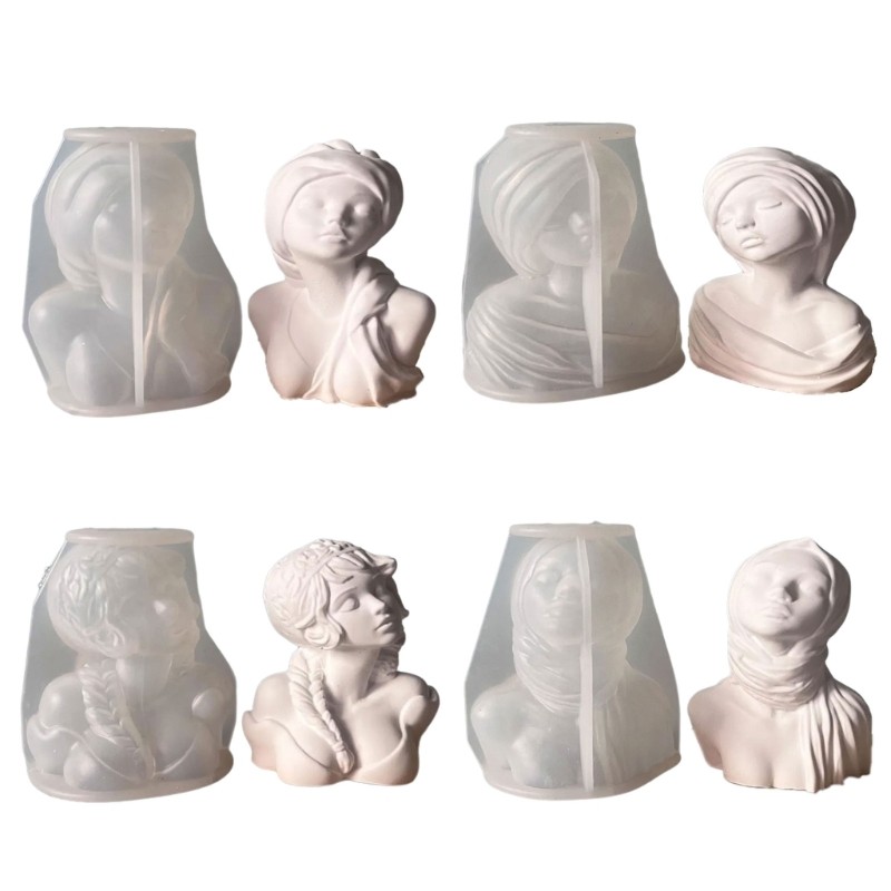 Female Figurine Silicone Molds for Epoxy Resin Soap Chocolate Molds