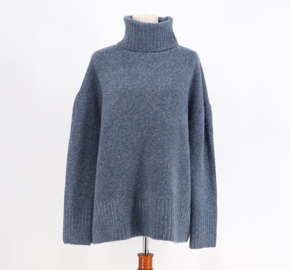 ZARA Oversized Blue Turtleneck Sweater Size XS/S