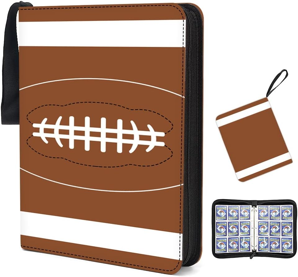 900 Pockets Football Card Binder for Trading Cards, Card Collector Album Hold...