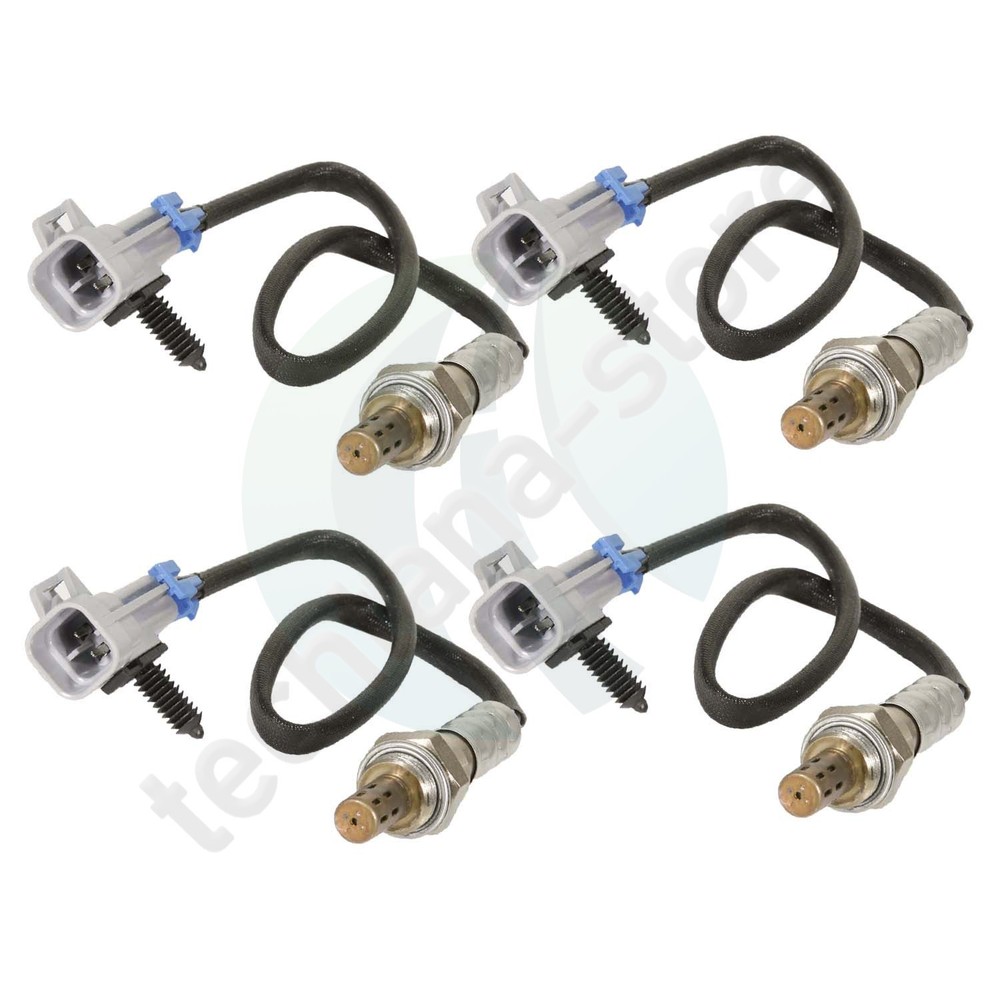 4x Oxygen Sensors for GMC Sonoma V6-4.3l 2003-2004 Upstream+Downstream
