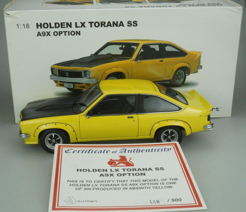 Biante Holden LX Torana SS A9X Option Absinth Yellow L/E 448/900 COA Boxed GT24-image