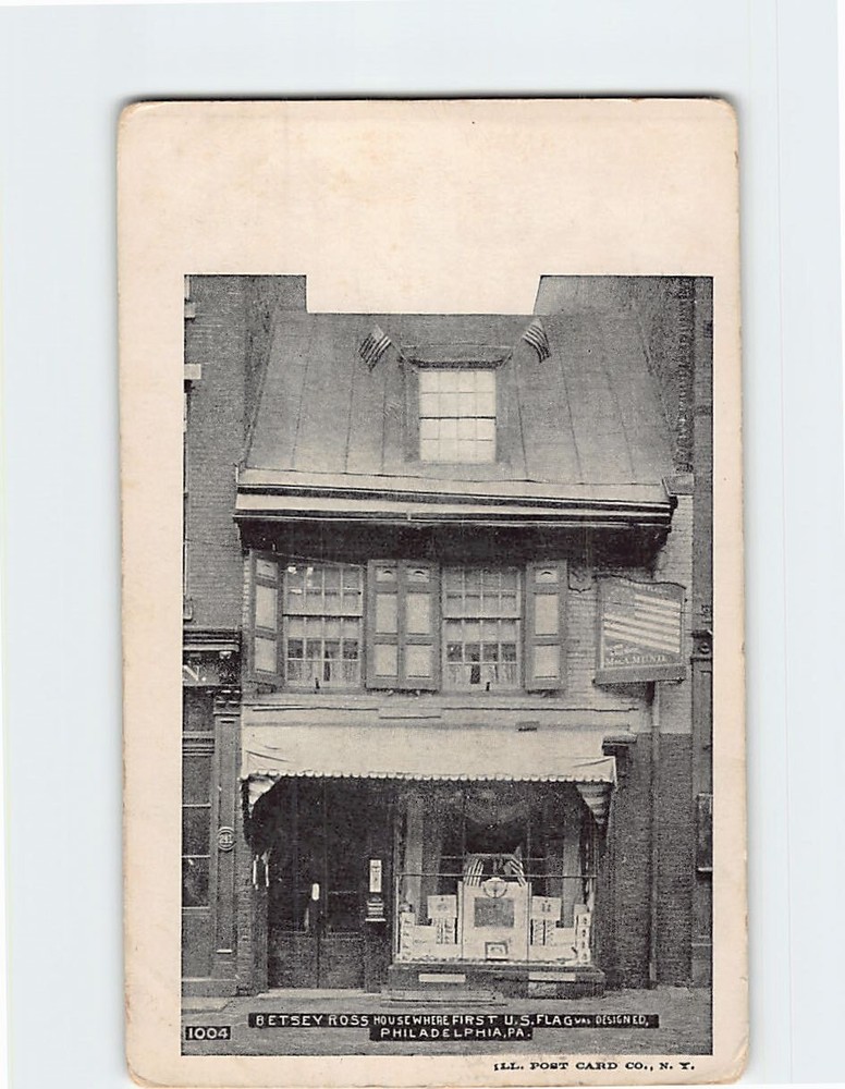 Postcard Betsey Ross House Philadelphia Pennsylvania USA