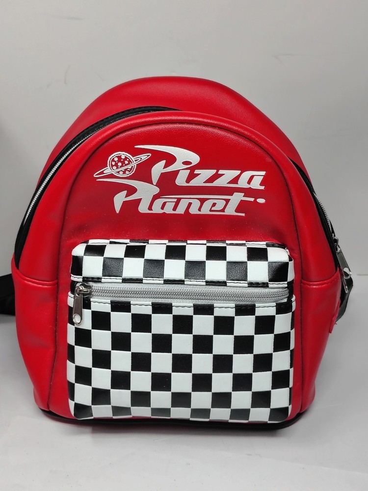 Loungefly Disney Pixar Toy Story Pizza Planet Red Mini Backpack Purse Bag