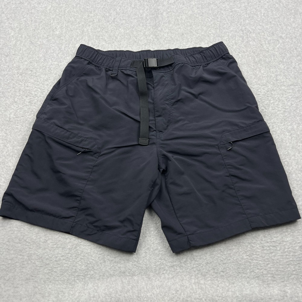 Uniqlo Geared Utility Shorts Men's Large Black Nylon Ripstop Cargo 8