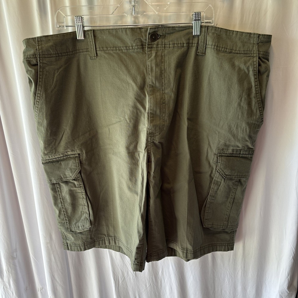 True Nation Men's Cargo Shorts Olive Size 46 NWT