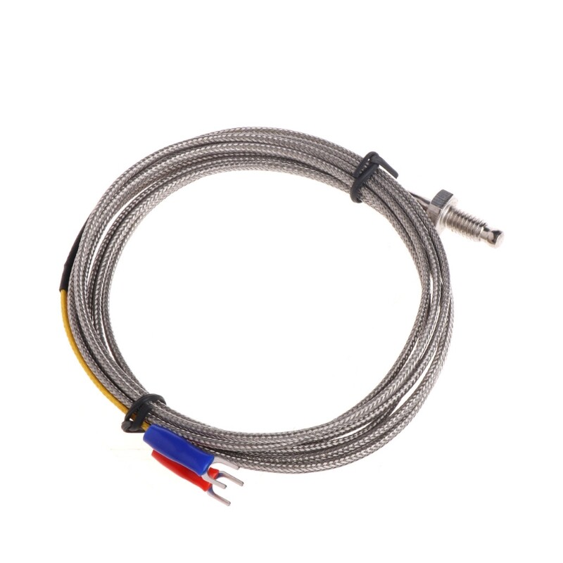 J Type M6 Screw Probe Thermocouple Temperature with 2M Cable for Industry