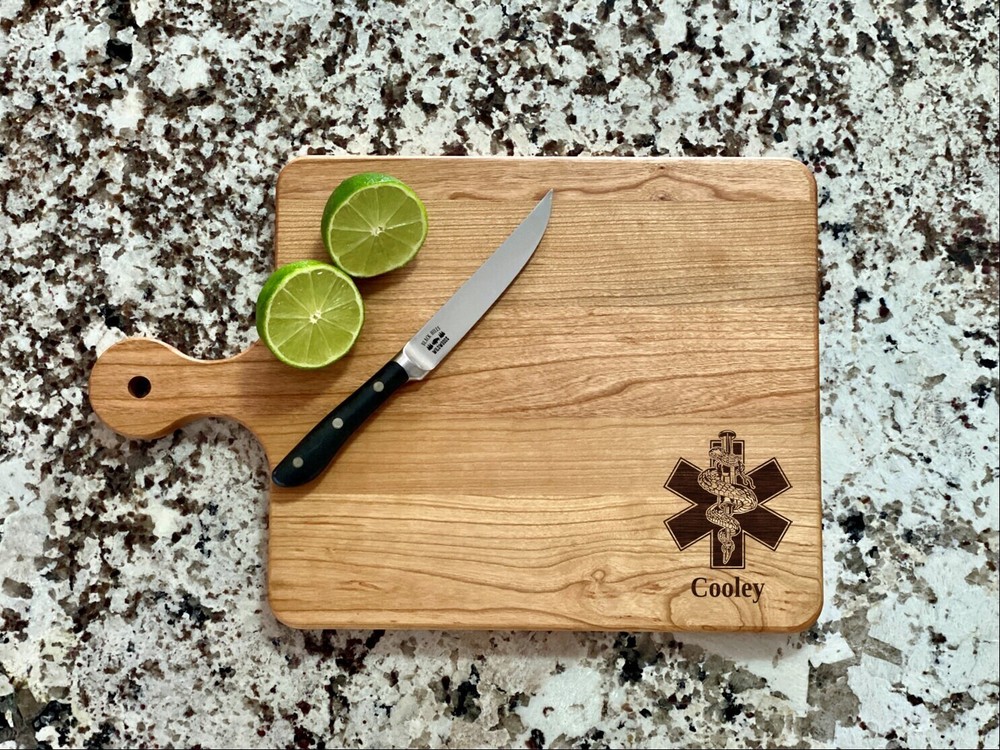 EMT Cutting Board |  Emergency Medical Tech Charcuterie Board | Custom Serving
