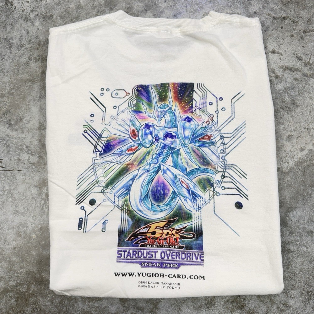 Vintage Yugioh shirt mens medium 5DS Stardust Overdrive 2008 TCG tournament rare