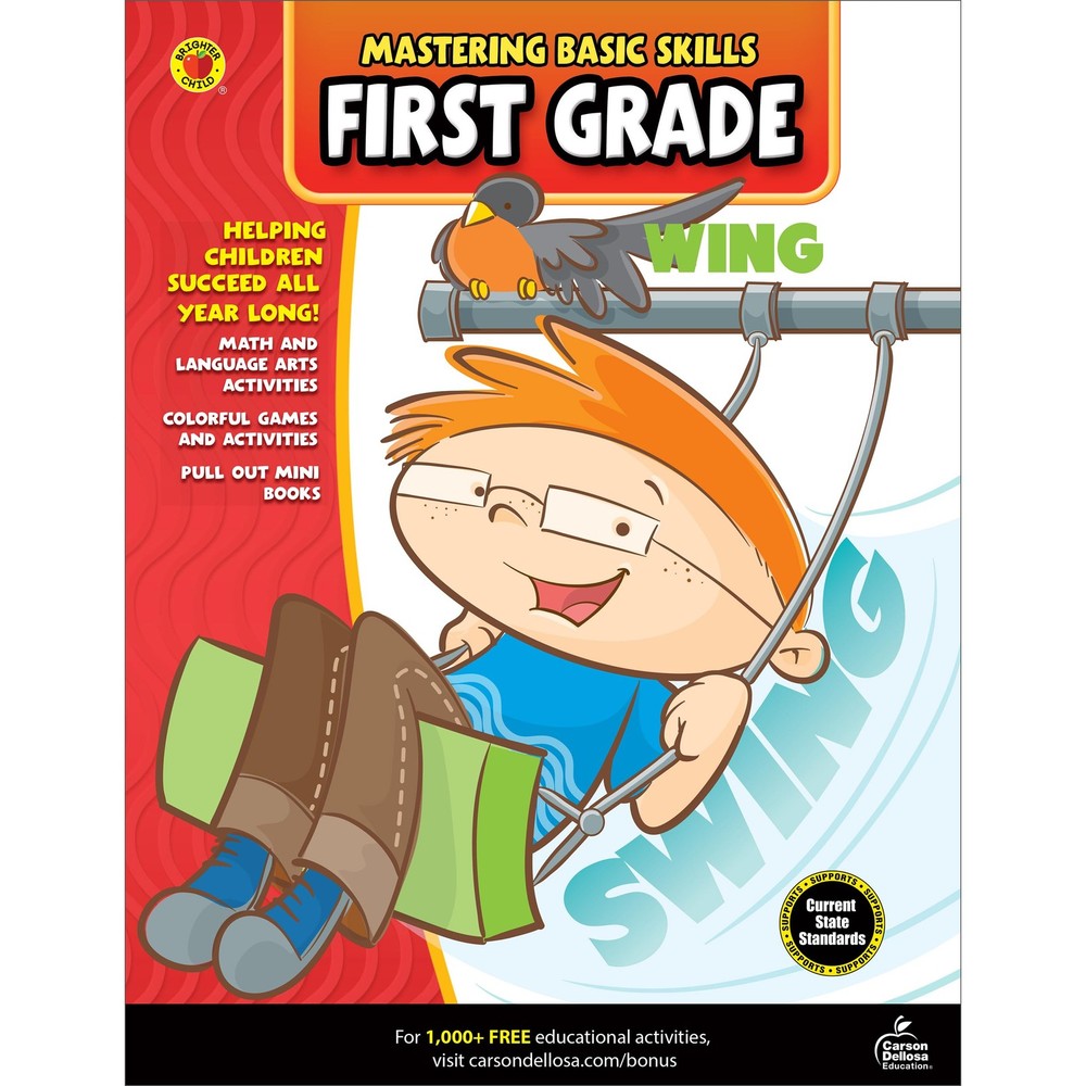 Carson Dellosa Mastering Basic Skills 1st Grade Workbooks, Language Arts, Readi,