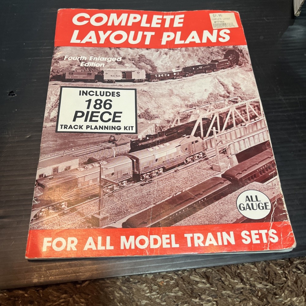 Complete Layout Plans for All Model Train Sets by Bill Schopp - PB VG Free Ship
