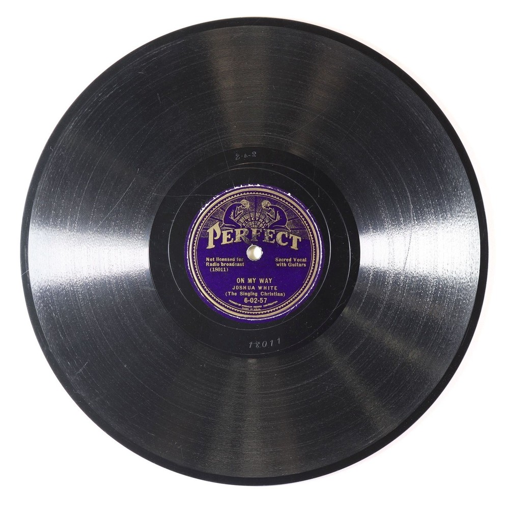 Prewar Blues 78 - Joshua White w/ Buddy Moss - On My Way - Perfect 6-02-57