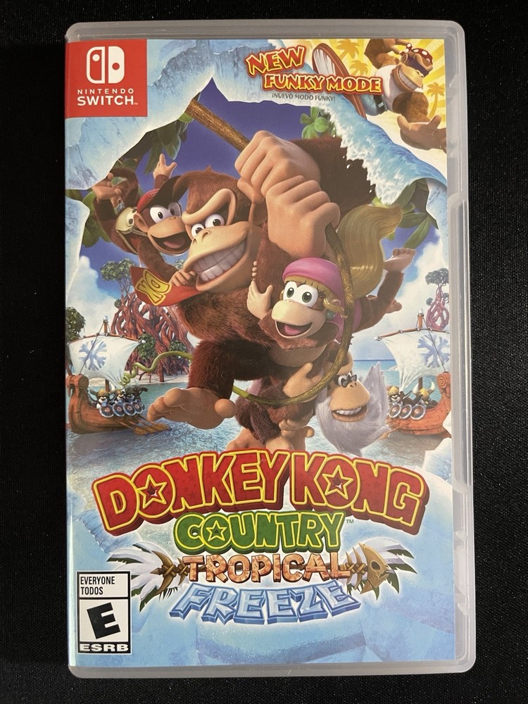 Donkey Kong Country: Tropical Freeze Nintendo Switch Game And Case