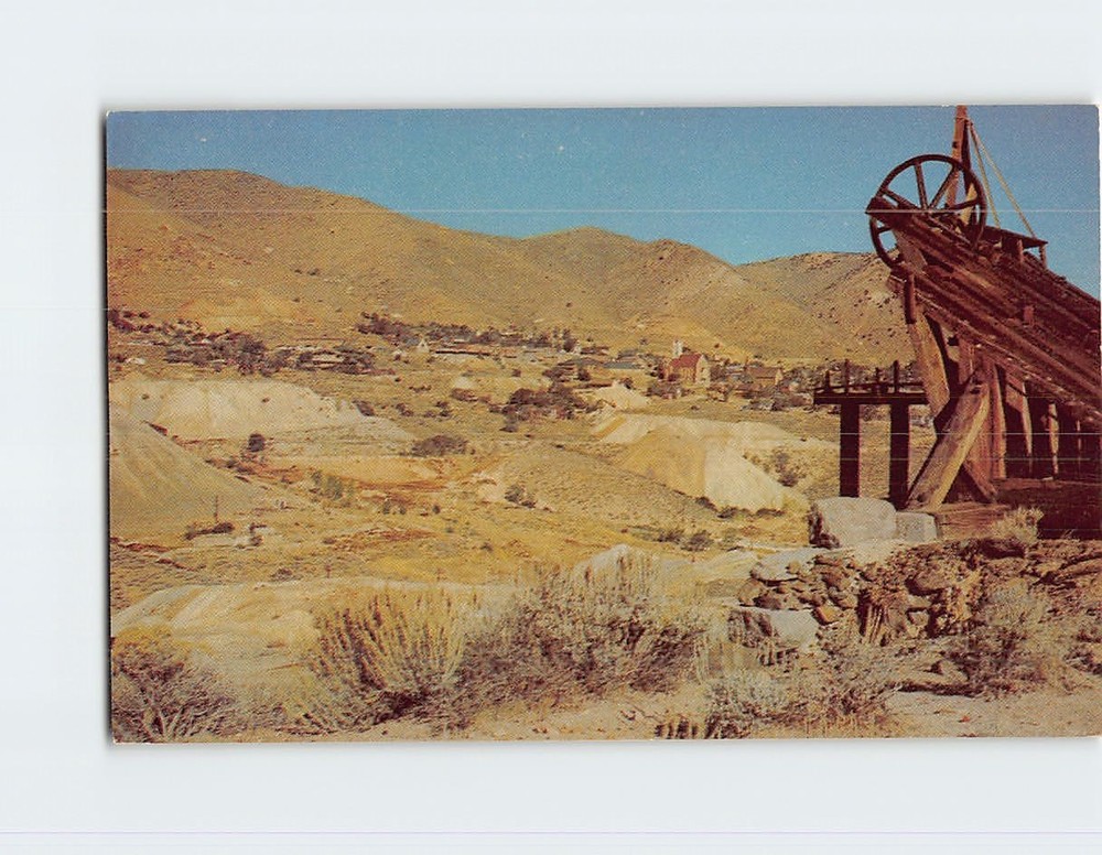 Postcard Comstock Lode Virginia City Nevada USA
