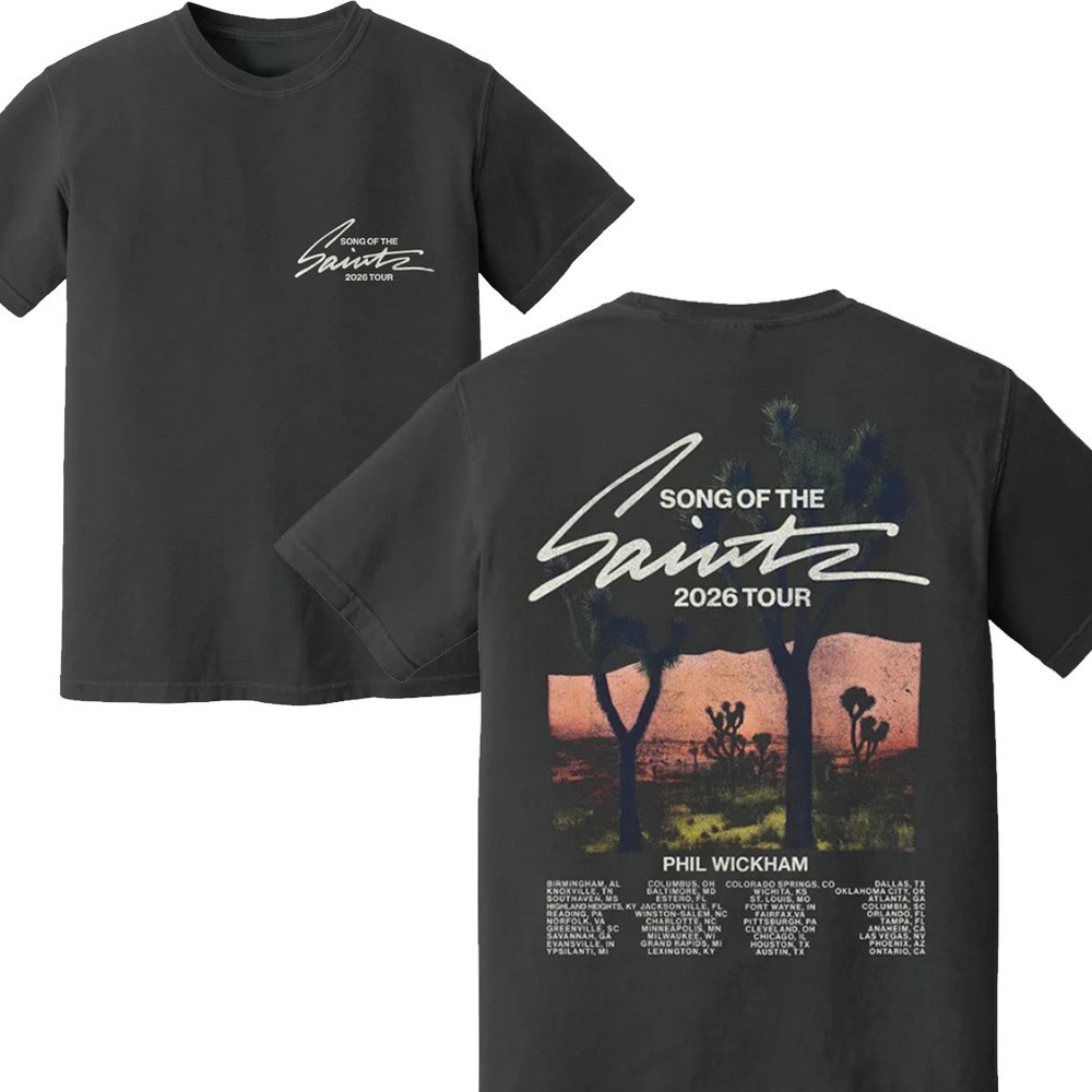 Phil Wickham 2026 SOTS Desert Tour Charcoal Gray Shirt S-3XL