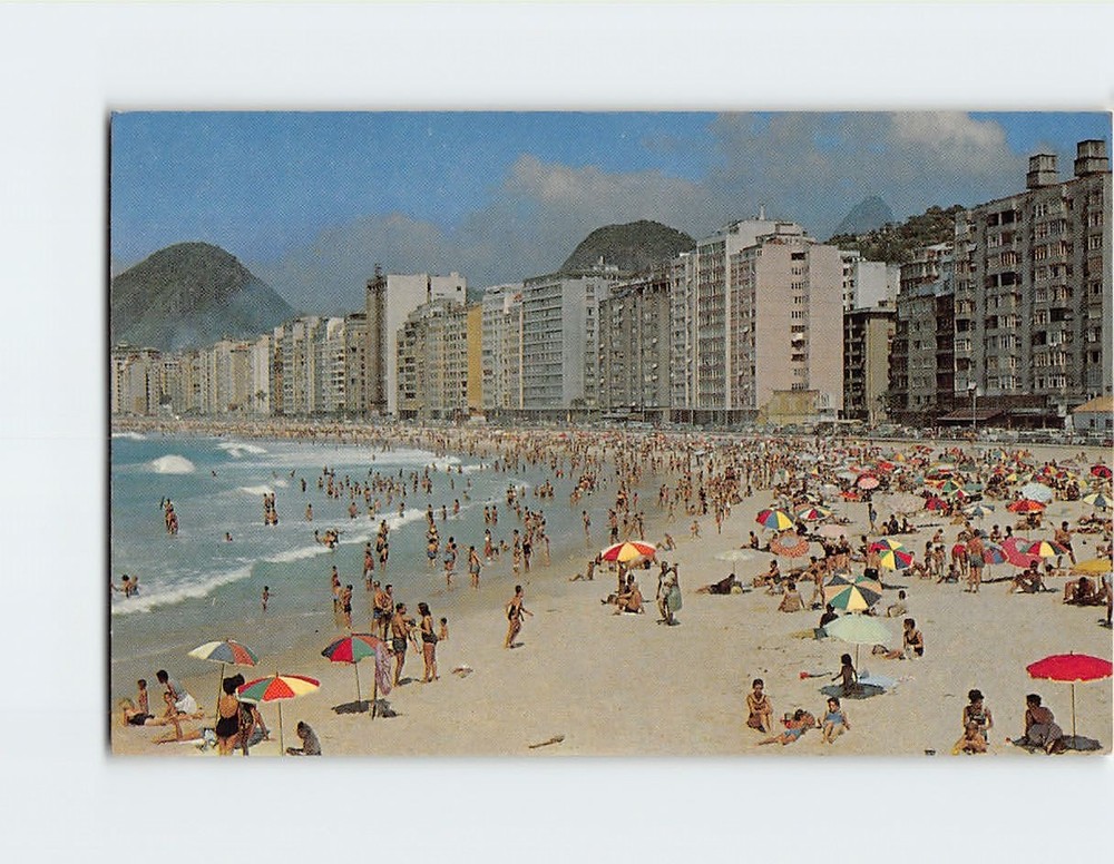 Postcard Praia de Copacabana Rio de Janeiro Brazil