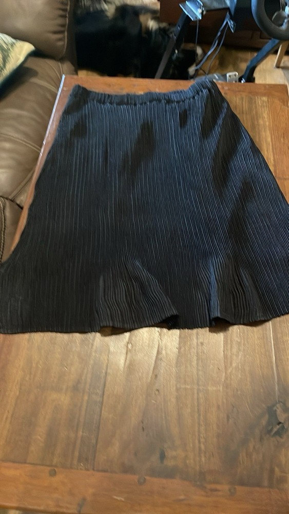 Caelinn Black Pleated Fan Skirt Size S