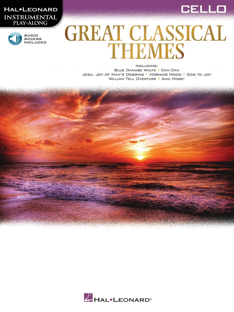 Great Classical Themes for Cello Solo Sheet Music Play-Along Book Online Audio