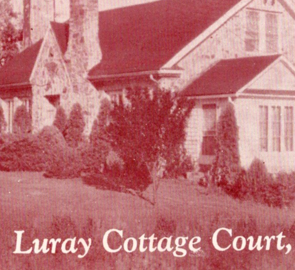 Vintage Postcard Luray Cottage Court Luray Virginia Shenandoah Valley Lee Hwy