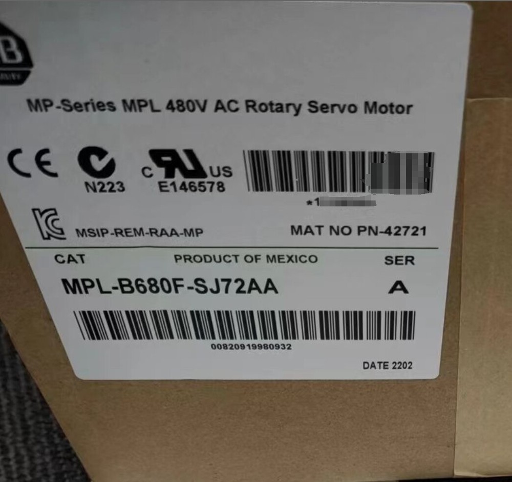 NEW Allen Bradley MPL-B680F-SJ72AA Servo Motor Free Shipping MPLB680FSJ72AA
