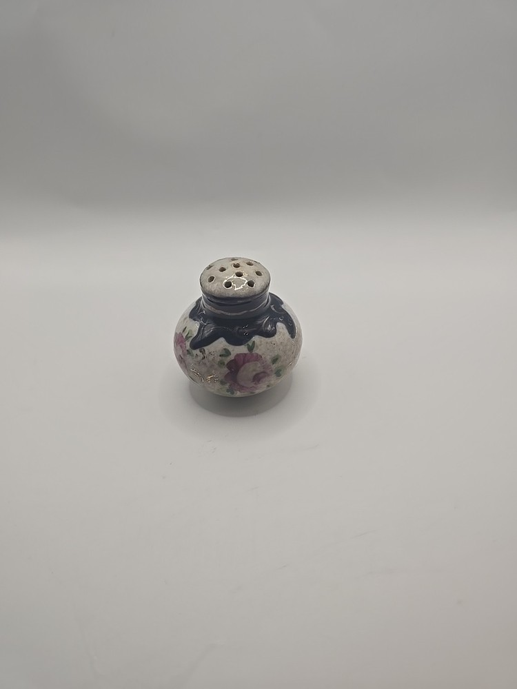 Vintage Antique Hand Painted Floral Porcelain Salt & Pepper Shaker Replacement