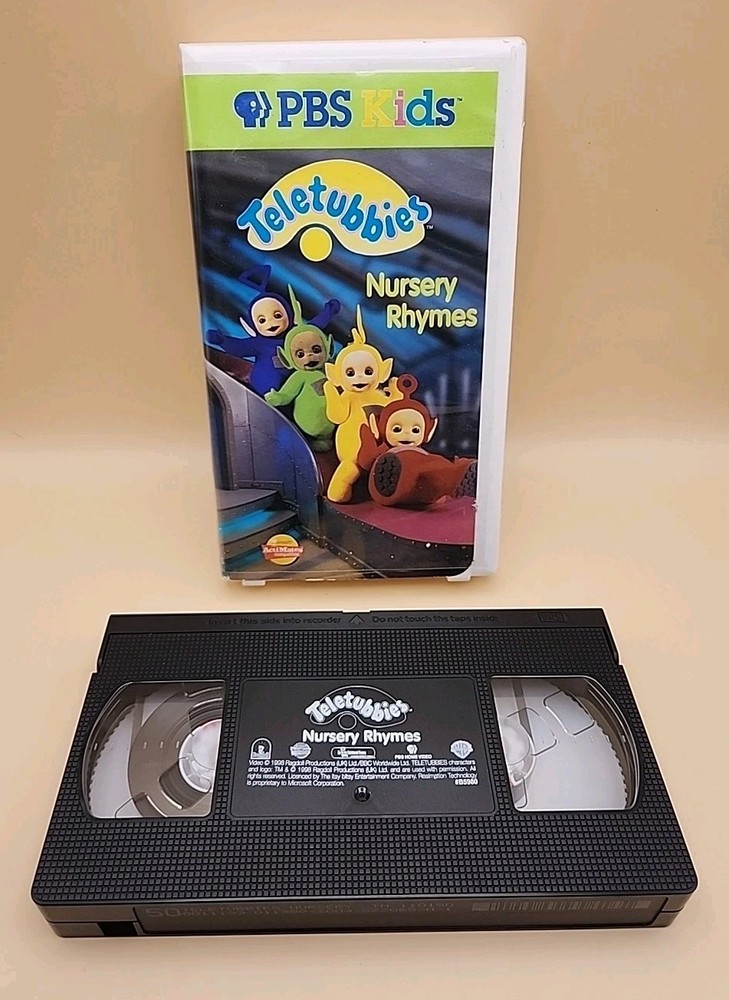 Teletubbies - Nursery Rhymes (VHS, 1999) Vintage 1990s Y2K Babies PBS Kids Video