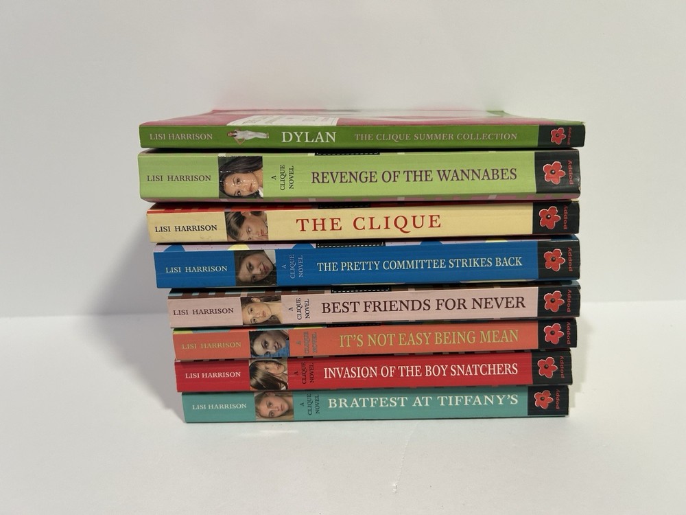 Lot of 8 The Clique Series Novels by Lisi Harrison YA Teen Trade Paperback