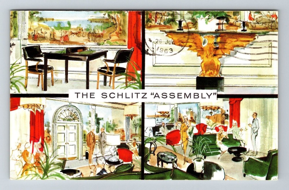 Milwaukee WI-Wisconsin, The Schlitz Assembly, Brewery, Vintage Postcard