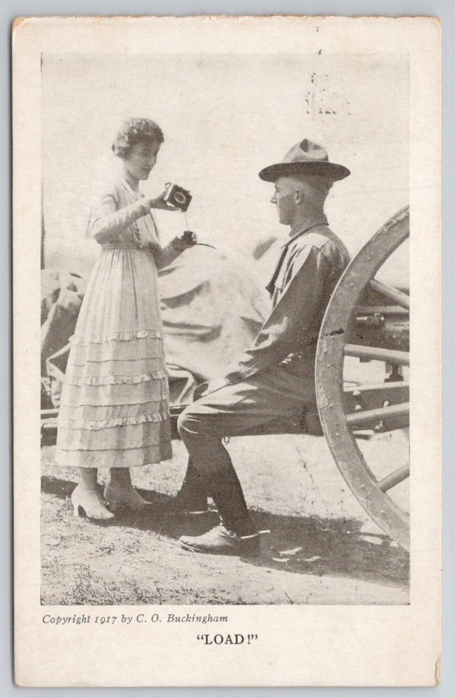 1917 WWI Era Photo Postcard - 