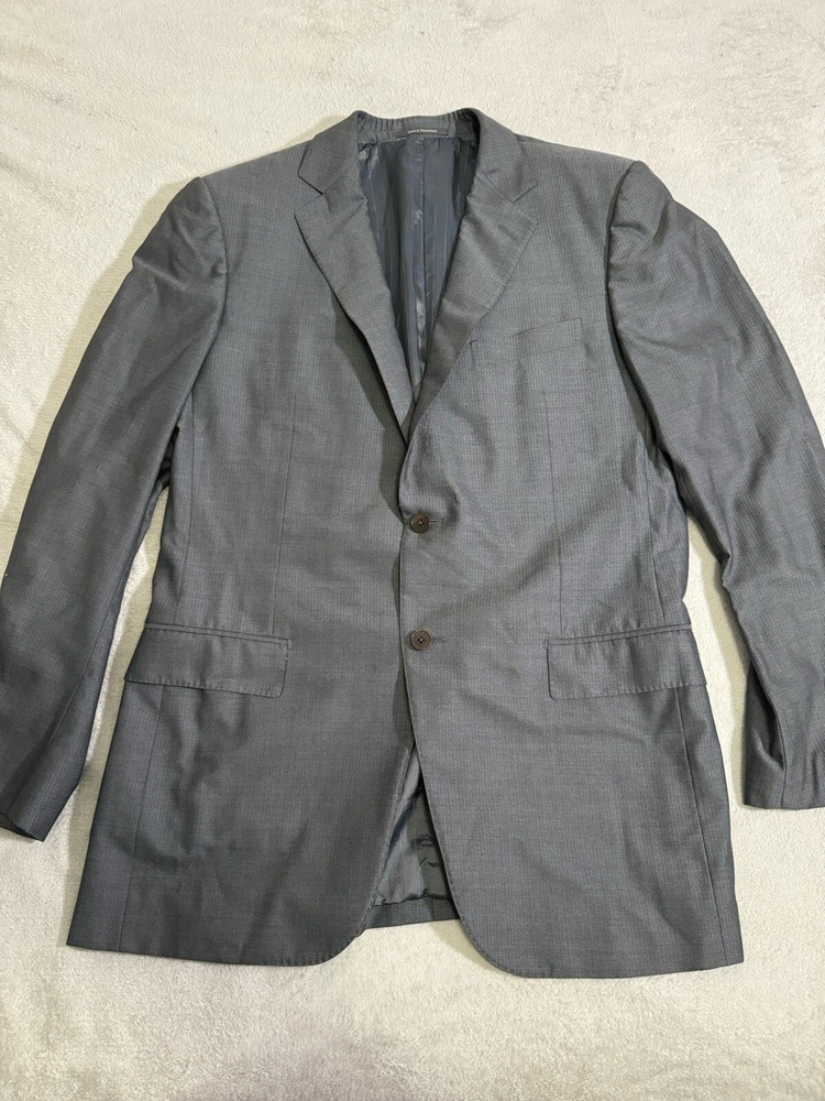 Ermenegildo Zegna Trofeo silk blazer 54L Gray