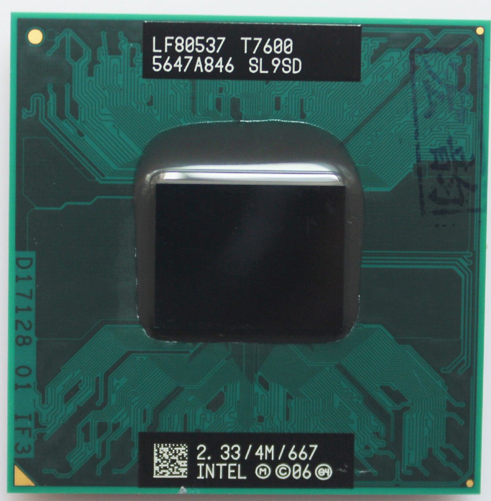 Intel Core 2 Duo T7600 2.33GHz 4MB Cache 667MHz Socket M Mobile Processor