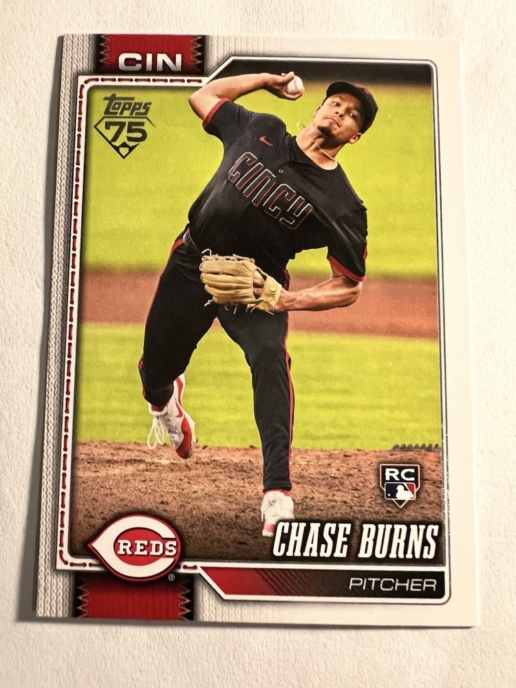Chase Burns Rookie RC 2026 Topps Series 1 Baseball Card #312 Cincinnati Reds