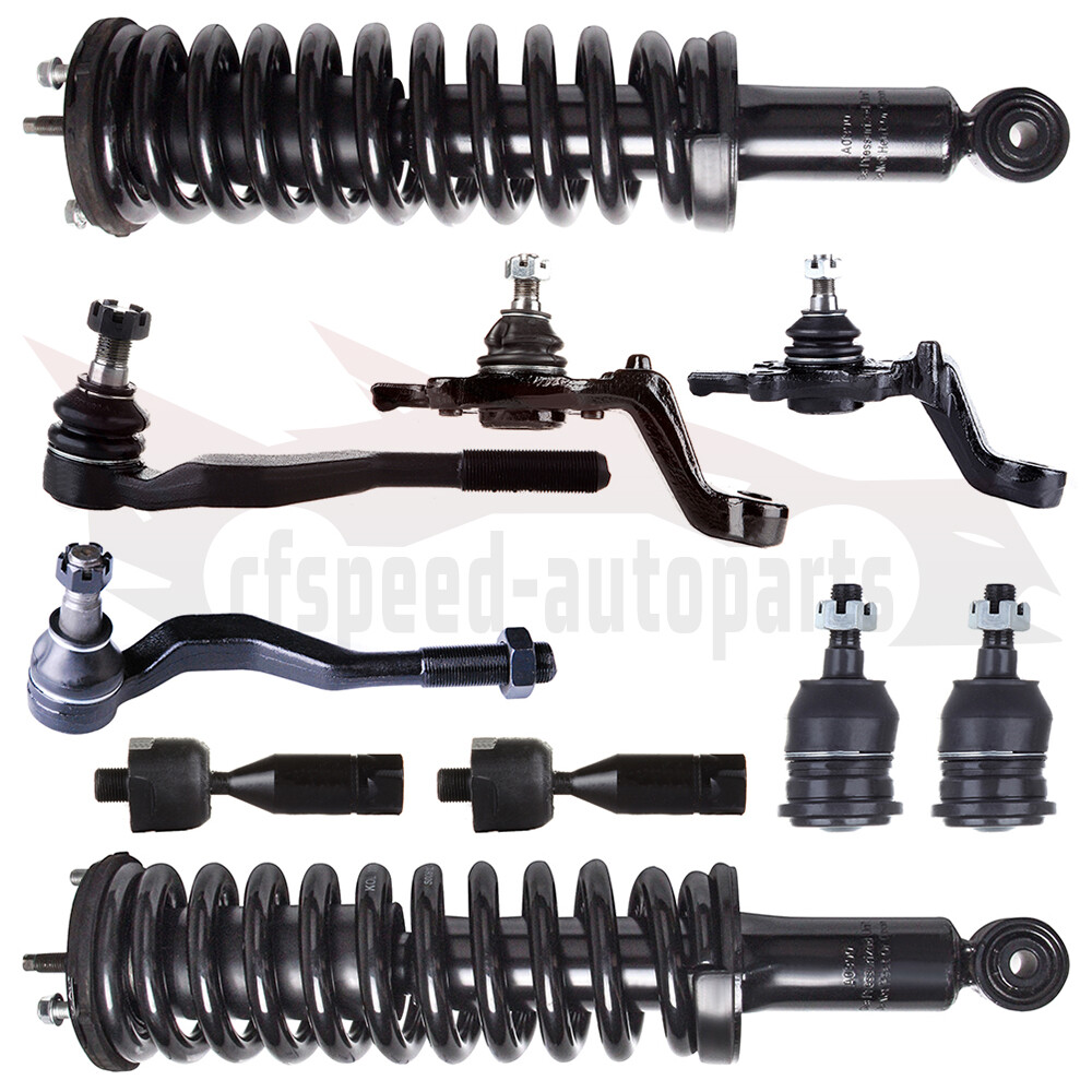 1998-2004 Toyota Tacoma Front Suspension Kit - Struts Tie Rods Ball Joints 10pcs