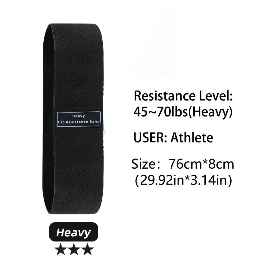 Elastic Fabric Resistance Hip Booty Bands for Glutes Thighs Workout