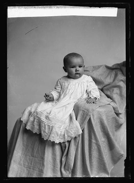 Photo:Williams G.F. Baby Portrait in White Dress