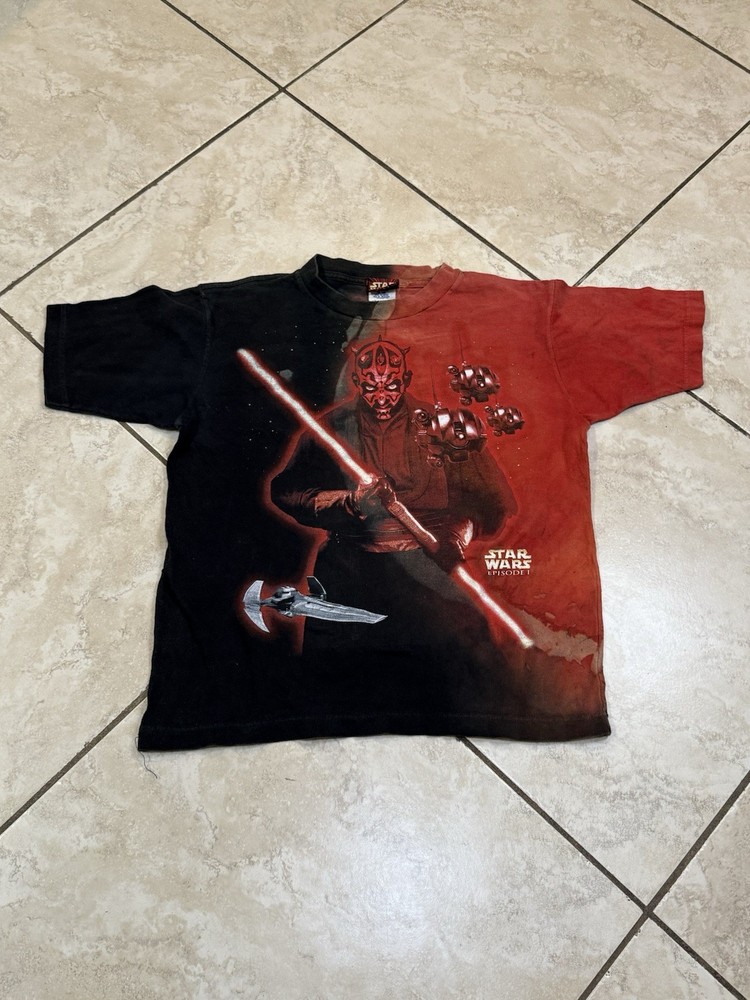Vintage Darth Maul Episode 1 promo shirt Tie Dye Youth M