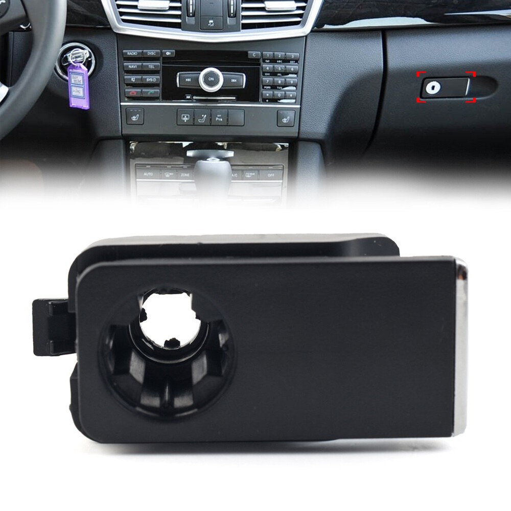 Black Glove Box Compartment Lock Latch Handle Cover For  Benz C Class W204 C0 US