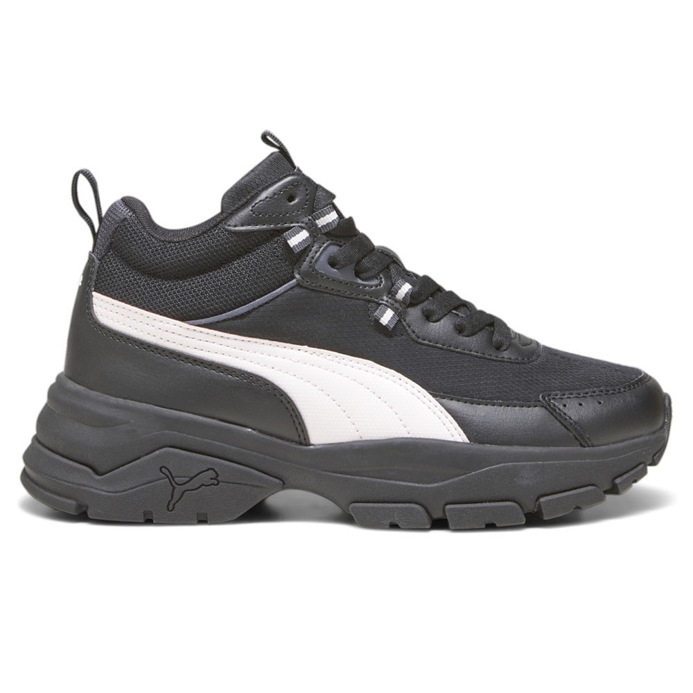 PUMA Cassia Via Mid Lace Up  Womens Black Sneakers Casual Shoes 39130908