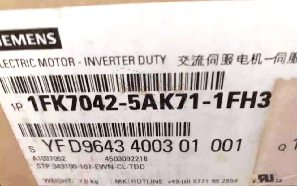1Pc New Siemens Servo Motor 1Fk7042-5Ak71-1Fh3