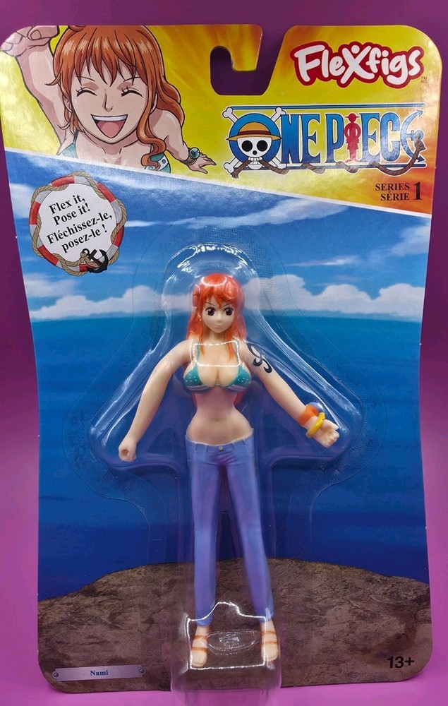 FleXfigs Series 1 Nami One Piece Figure Flex It Pose It Bendable Figure NEW