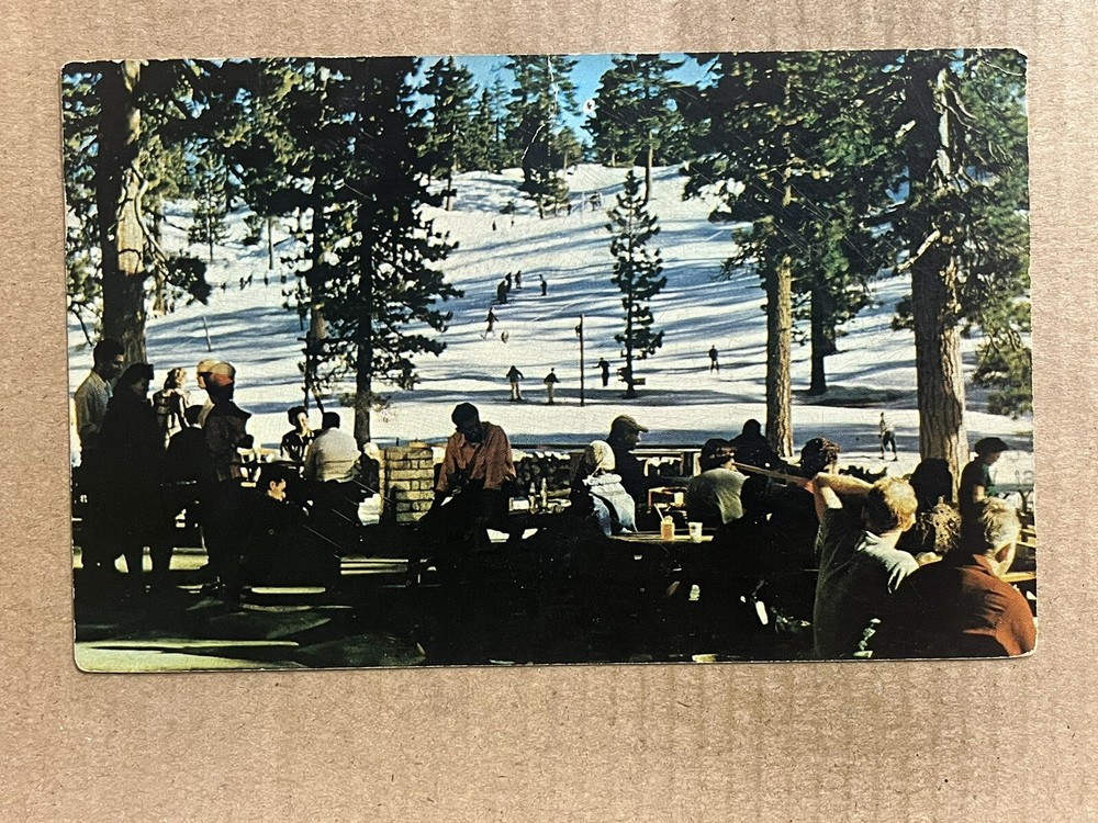 Postcard Snow Valley CA California Ski Resort San Bernardino Mountains Skiing