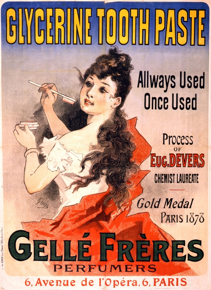 Glycerin ToothPaste Decorative Poster. Graphic Art. Wall Interior Design 2191