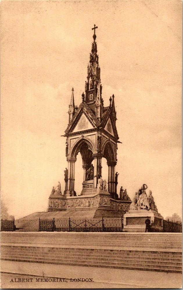 Dr Jim Stamps Postcard Albert Memorial London