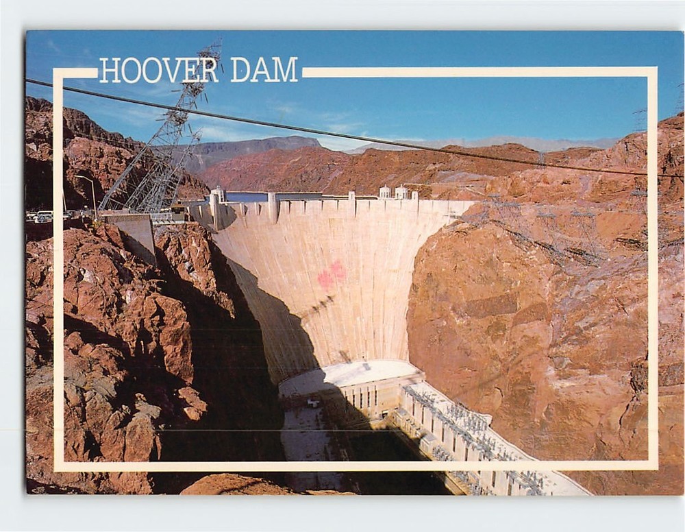 Postcard Hoover Dam USA