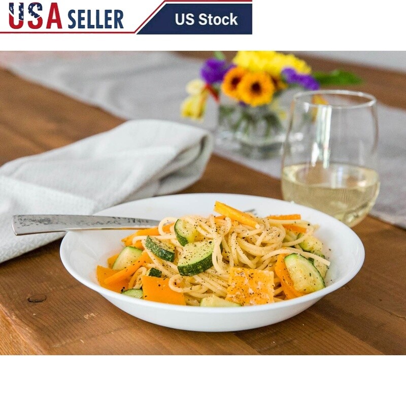 6-Piece Microwave-Safe Pasta Bowl Set - Lightweight, Chip-Resistant & Stackable