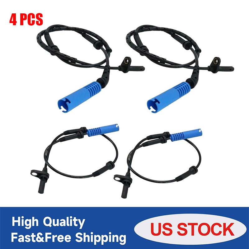 4x For BMW Front and Rear Left /Right ABS Speed Sensor E60 E63 E64 #34526771703