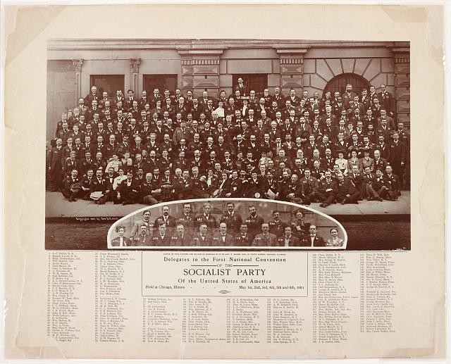 Chicago Illinois 1904 Socialist Party Convention Delegates Group Portrait