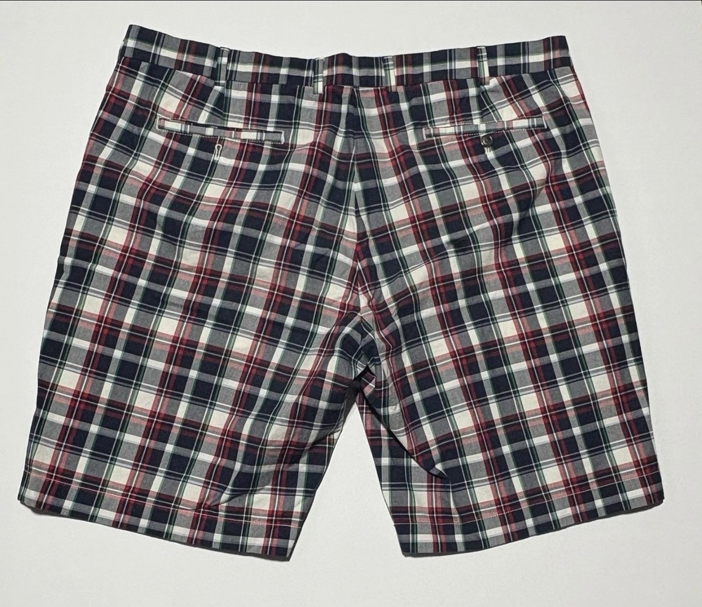 Brooks Brothers India Madras Bermuda Plaid Shorts 100% Cotton Size Mens 34w x 8