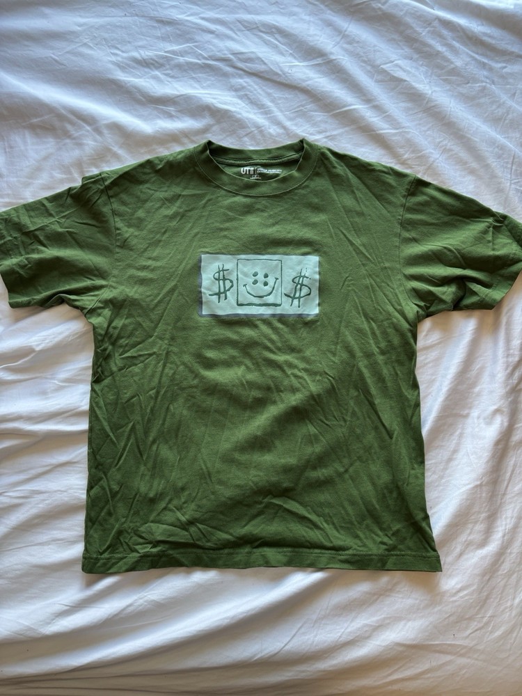 Uniqlo UT Cactus Plant Flea Market SpongeBob Green Men's Short Sleeve T-Shirt S