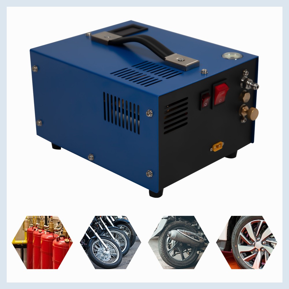 High Pressur Air Compressor Air Pump Fit For Air ,Air Pistol,Paintball Gun Blue