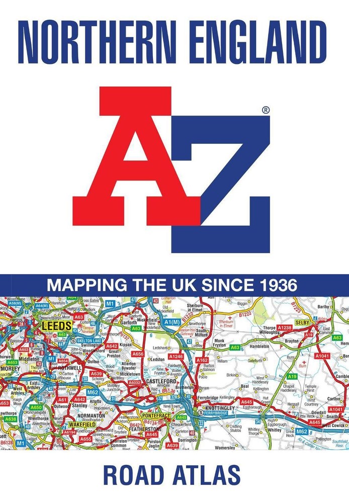 Northern England A-Z Road Atlas by A-Z Maps Paperback Book